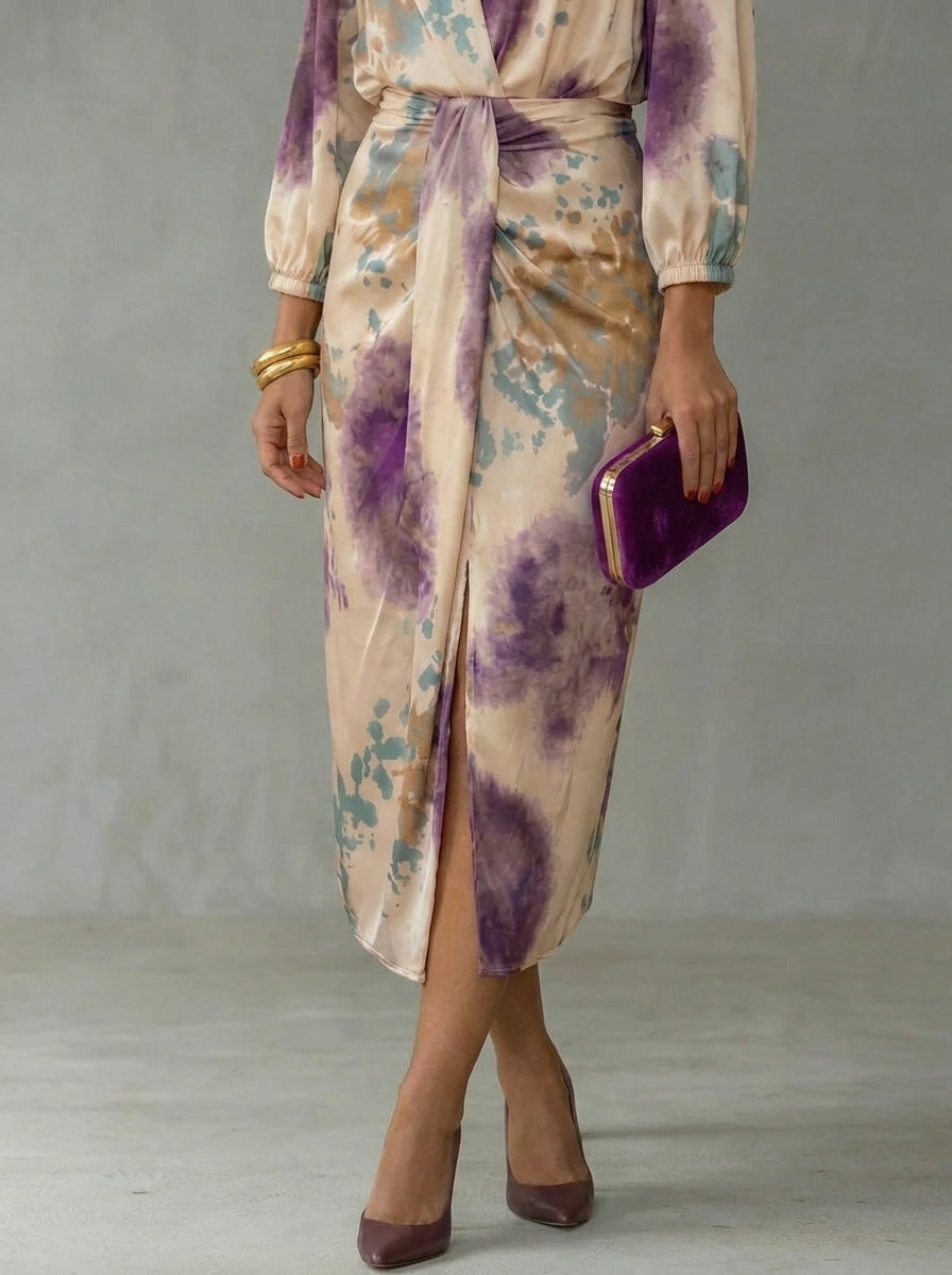 Vestito Elegante con Scollo a V