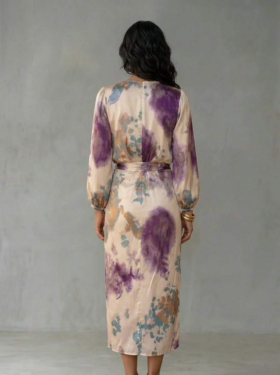 Vestito Elegante con Scollo a V