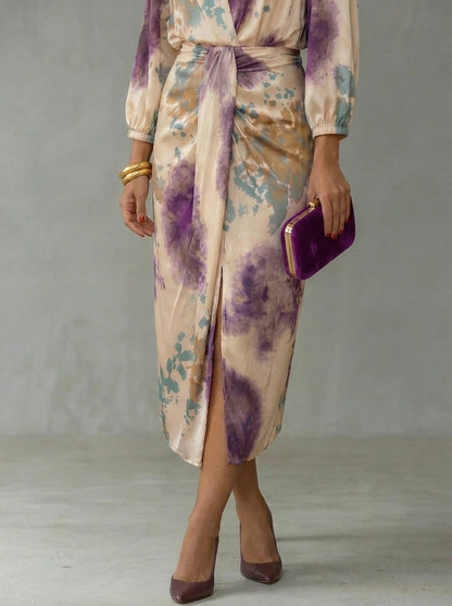 Vestito Elegante con Scollo a V